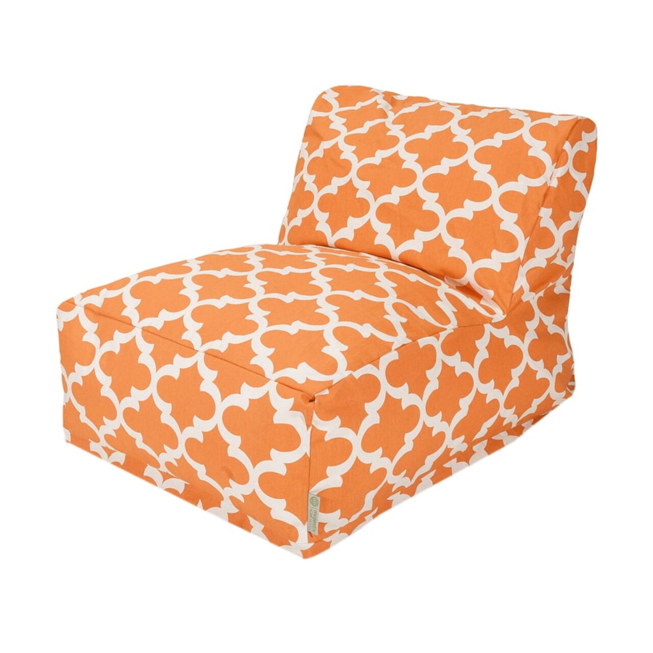 Majestic Home Goods Decorative Peach Trellis Bean Bag Chair Lounger